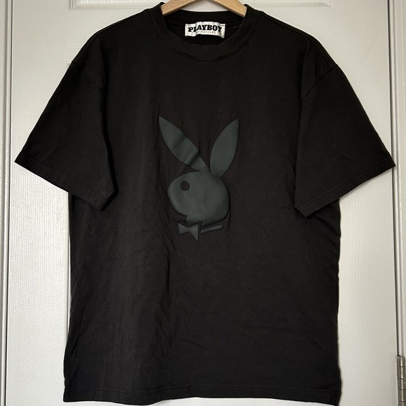PacSun Other - Playboy by Pacsun Puff Bunny Logo Black T-Shirt Y2K Streetwear Trendy Style